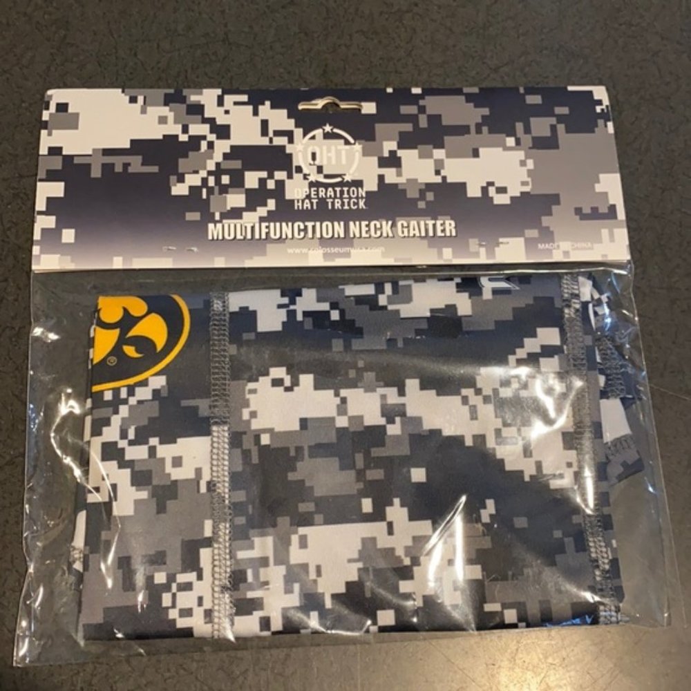 OHT Iowa Hawkeyes Multifunctional Neck Gaiter New